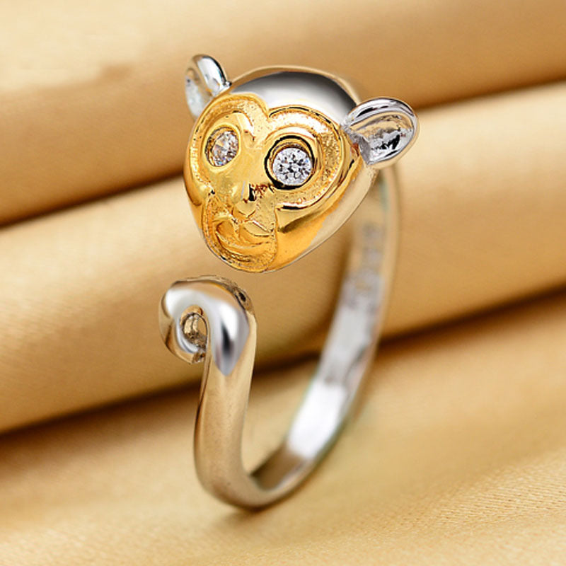 Silver Monkey Ring