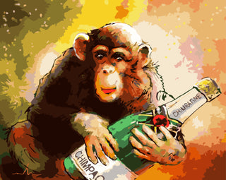 Abstract Monkey Painting Home Decor