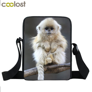 Cute Monkey Children Shoulder Bags