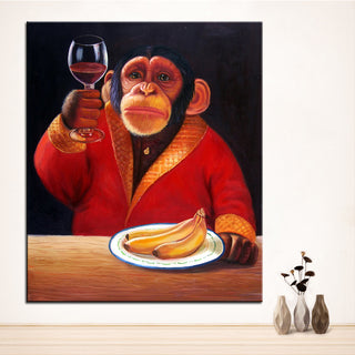 Monkey Digital Oil Painting