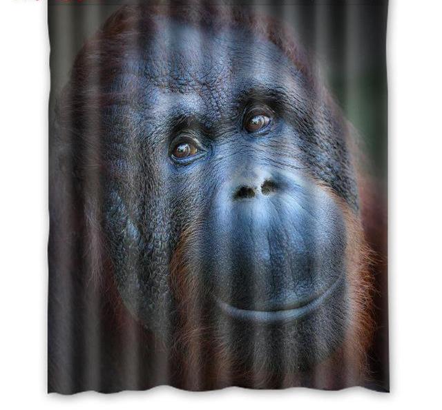 Monkey Bath Curtain