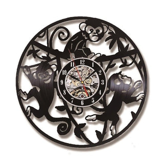 Little Monkeys Record Clock