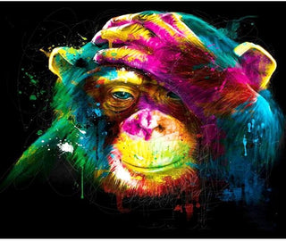 Monkey Painting Home Decor