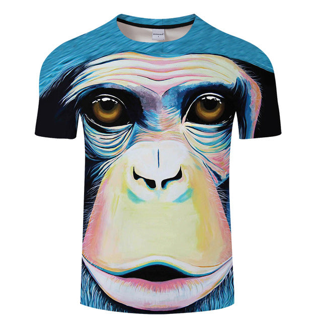Monkey Male Short Sleeve T-Shirt