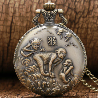 Necklace Chain Carving Watch