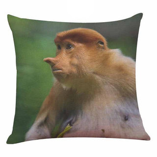 Monkey Pattern Pillow