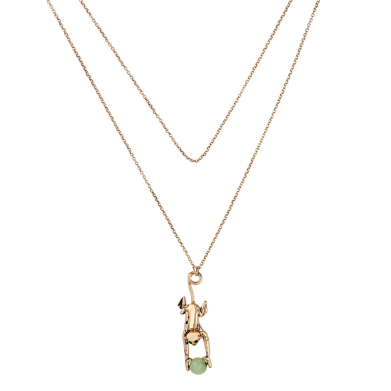 Personalized Design Monkey Necklace