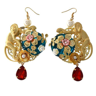 Luxury Metal Flower Earrings