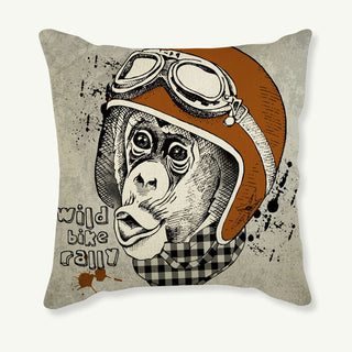 Monkey Style Throw Pillow