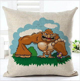 Vintage Monkey Square Pillow