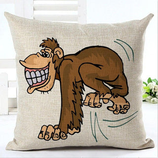 Cute Monkey Cotton Pillow