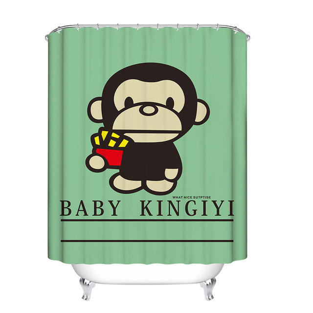 Monkey Shower Curtain Home Decor