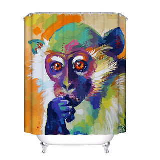 Monkey Pattern Shower Curtain