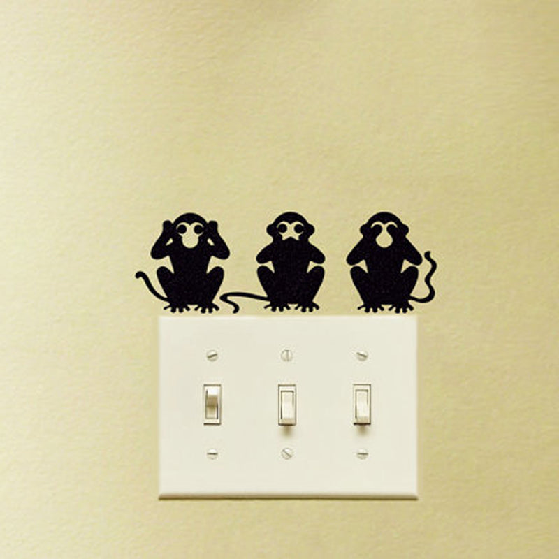 Black Creative Monkeys Wallpaper