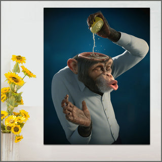 Monkey Lemons Creative Painting