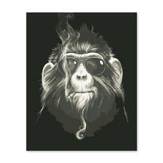 Digital Monkey Oil Painting