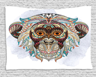 Monkey Patterned Tapestry