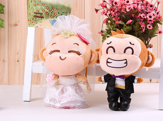Lovers Monkeys Plush Toy